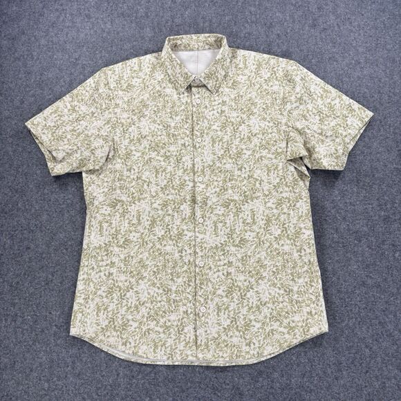 Lululemon Airing Easy Short Sleeve Shirt M3CLQS Blossom Overlay White Opal XL - Picture 1 of 8
